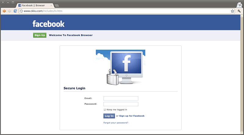 Fb phishing page